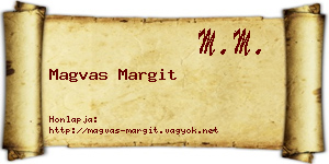 Magvas Margit névjegykártya